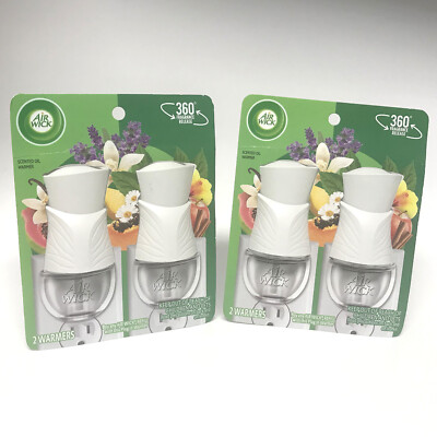 2X Air Wick Scented Oil Air Freshener Warmer, Twin Pack | 360 FRAGRANCE RELEASE