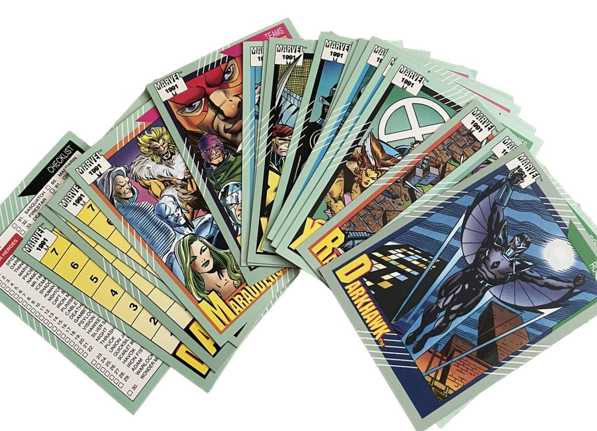 1991 Marvel Universe Series 2 II Trading Cards Complete Base Set