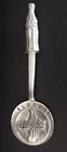 Vintage Pewter Coca Cola Coke Bottle Soda Pop Beverage Silver Metal Spoon M