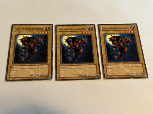 3X Gazelle the King of Mythical Beasts DB2-EN071 Yugioh! Yu-Gi-Oh! 3 X3 Playset - Picture 1 of 1