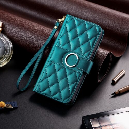 For Samsung Galaxy S24 S23 S22 S21 S20 S10 Phone Cover Flip Leather Wallet Case - Picture 2 of 66