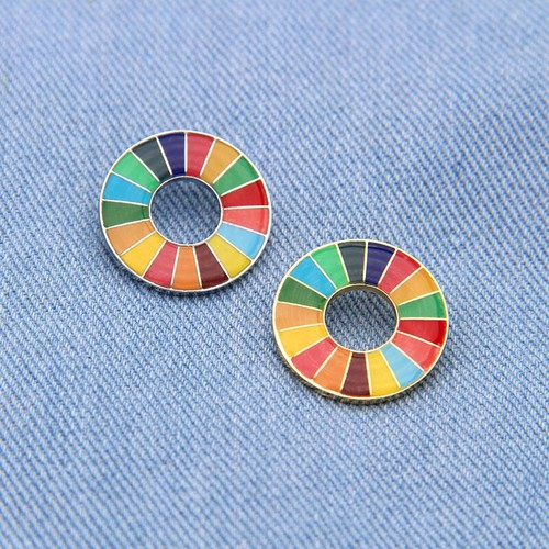 Émail 17 Couleurs Objectifs de Développement Durable Broche SDGs Pin - Picture 11 of 16