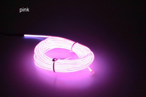 LED Glow El Wire Light String Strip Rope Car Xmas + 3V 12V USB Controller RK0017 - Picture 14 of 20