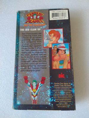 Captain Planet and the Planeteers The Big Clam Up VHS 1991 DIC