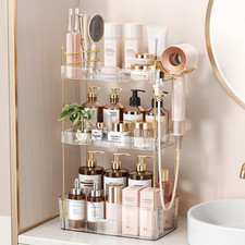 Bathroom Counter Organizer for Vanity, Makeup Organizer Countertop with Holder,