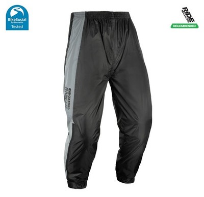 Oxford Rainseal hellschwarz Allwetter Motorrad Überhose wasserdicht