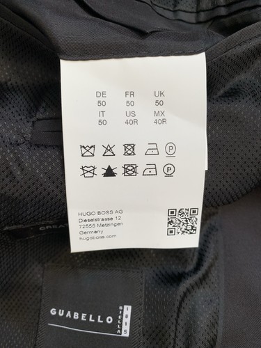 Mens LUXURY HUGO BOSS "JOHNSTON/OYL" 3 PIECE SUIT In BLACK 40R *WORN TWICE ONLY* - Picture 6 of 9