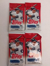 2023 Topps Series 2 Baseball Factory Sealed Retail 4 Pack Lot, 64 Cards!