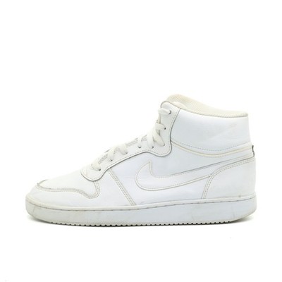 Nike Herren Court Vision Mid Sneaker Weiß Leder Knöchelhoch High-Top EU 43