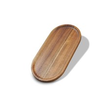 1 PCS Acacia Wood Tray 11.86 Inch Boards Rustic Wooden Serving Oval Platters