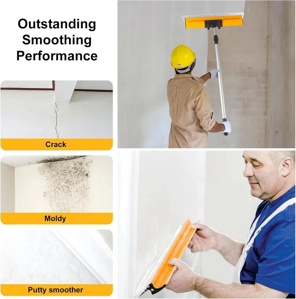 脱脂刀片套装,干墙工具带 12 英寸 + 22 英寸 + 32 英寸不锈钢刀片 + Adju — 第 4/4 张图片