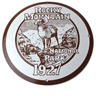 Vintage Rocky Mountains Sign - National Park Colorado Gas Pump Porcelain Sign