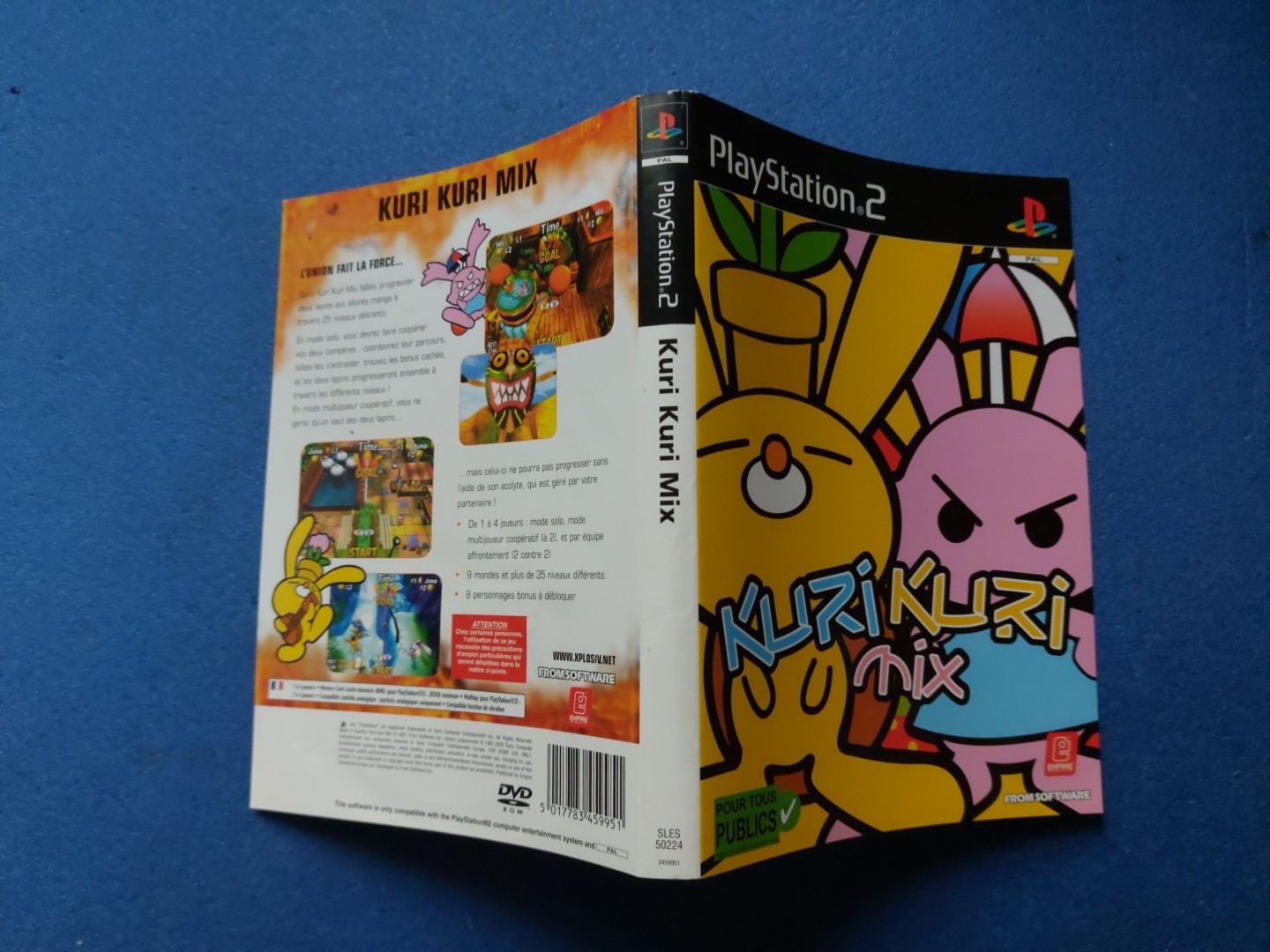 PS2 Playstation 2 Jaquette Cover Kuri Kuri Mix