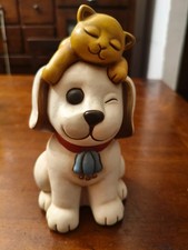 Thun Club 2019 Amorevoli Cane e Gatto Altezza 18 cm RARO