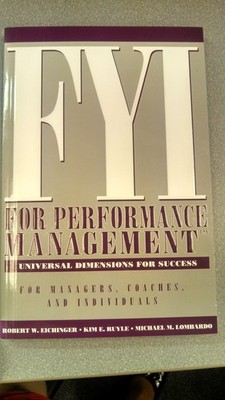 FYI For Performance Management: For Managers, Coaches, and Individuals (CD I...