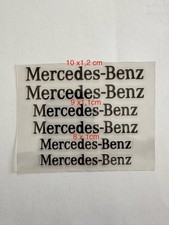 6x Mercedes Benz Bremssattel Sticker Aufkleber hitzebest&auml;ndig - schwarz gerade