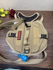 KONG Tactical Dog Vest Harness Tan Size Med With Carry Pouches Top Handle