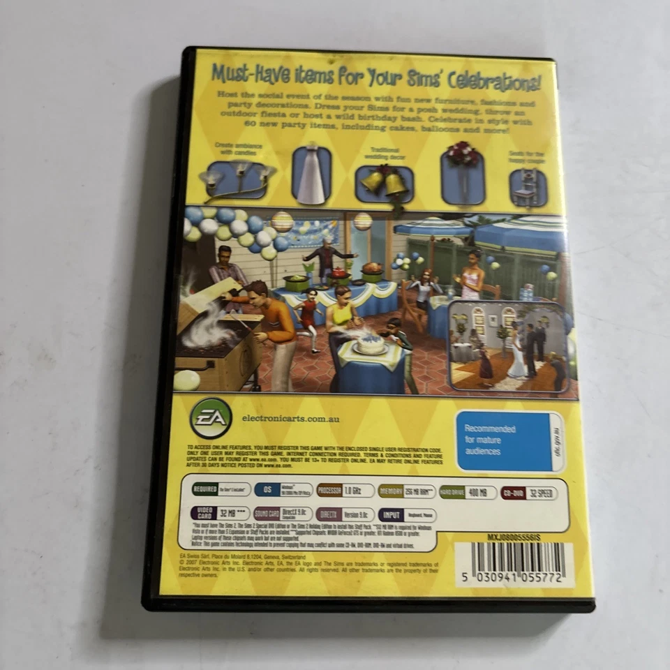 The Sims 2 Celebration Stuff PC CDROM - Image 2 of 4