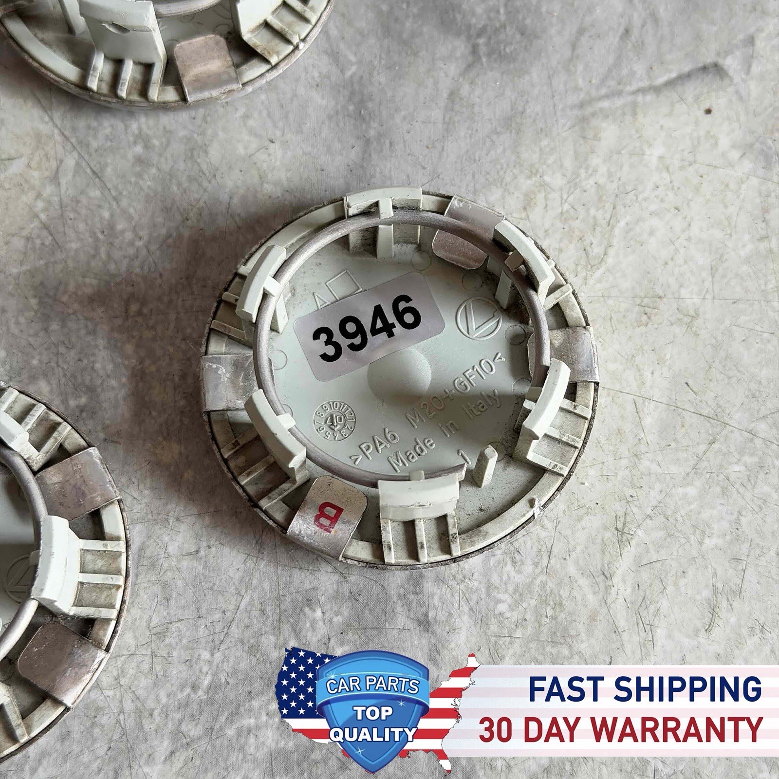 4X Genuine Maserati Granturismo Quattroporte Silver Cap 82364606 OEM