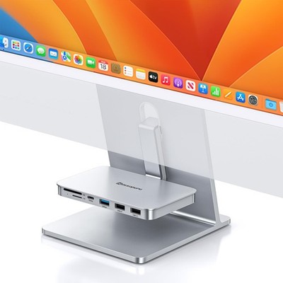 Minisopuru iMac Accessories for i Mac M1/M3/M4, USB C Hub No SSD Port, Silver
