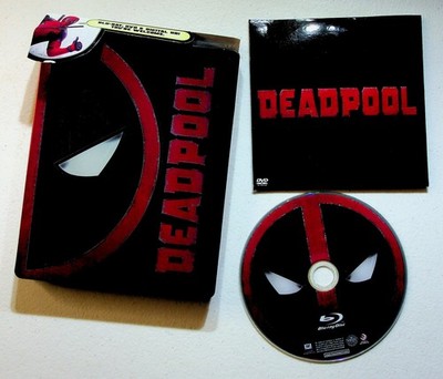 Deadpool Blu-ray DVD Digital HD Steelbook (2016) Ryan Reynolds Tim Miller