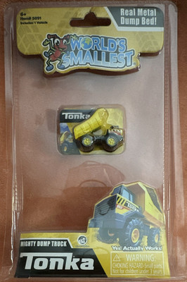 Tonka World's Smallest Mighty Dump Truck Metal Yellow/Black MPN 5091