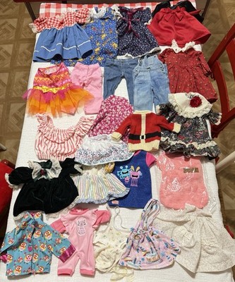 (24) Pc. Lot Of Doll Dresses/Pants/Clothes-Various Sizes/Colors/Styles