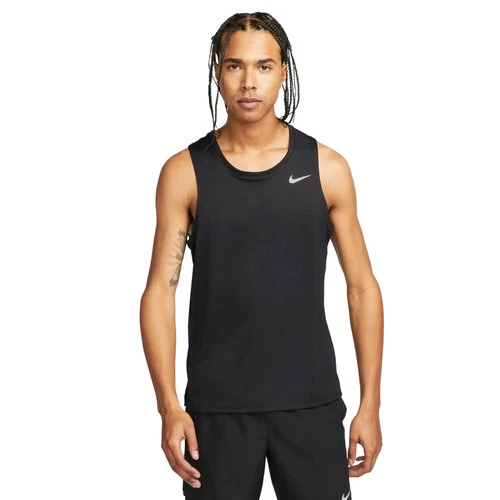 Nike Dri-Fit Miler Running Men's Tank Top vest Gym running top Purple new