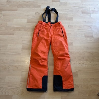 Reima Proxima Kids Snow Bib Pants Orange  Size 140 Insulated Softshell Ski