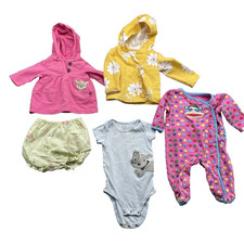 Carter's LOT 5 Baby Infant 6-12 Month Mix Brand Bodysuit Sweater Diaper Cover