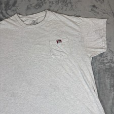 Ben Davis T Shirt Mens XL Pocket Gray Logo Patch 100 Cotton Workwear Tee