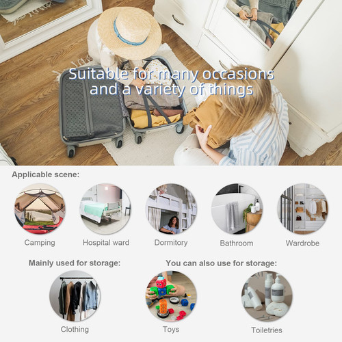 Portable Hanging Travel Shelves Bag Packing Cube Organizer Suitcase Storage L... - Imagen 4 de 6