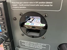 [BLACK] PanelPocket - Airplane Instrument Panel Phone Holder Pocket iPhone Plane