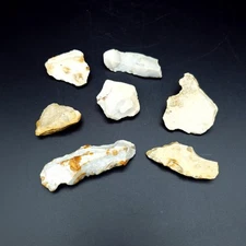 Neolithic Knapped Flints Biddenham Loop Flint Tools Stone Age Group Of 7