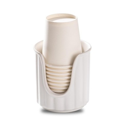 Ceramic Bathroom Cup Dispenser Disposable Mouthwash Cup Holder for Rinsing Cups