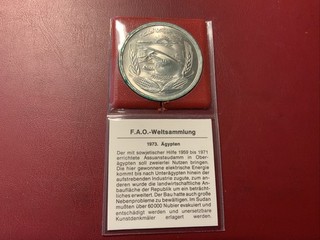 Ägypten 1 Pfund 1973 Silber stgl. F A O (298)
