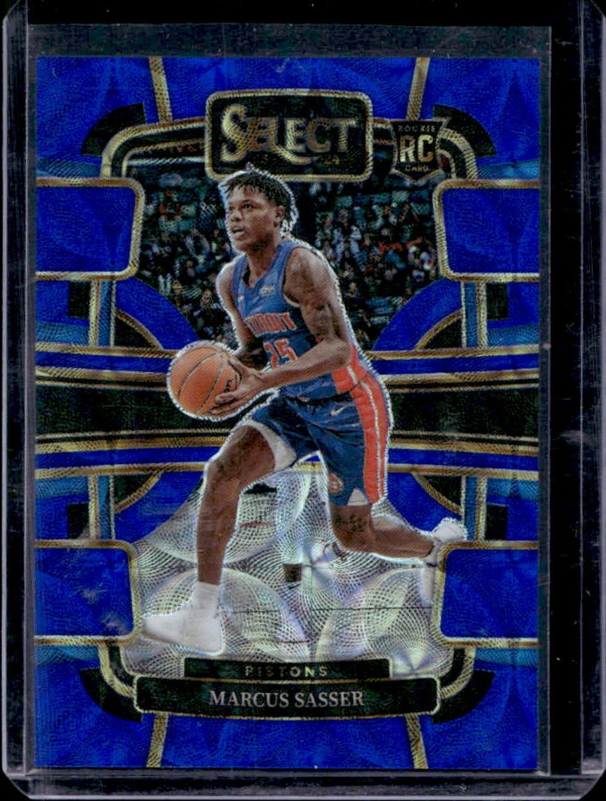 2023-24 Panini Select Marcus Sasser RC Blue Scope Prizm Concourse #/249 Pistons