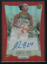 Jewell Loyd 2024 Panini Prizm WNBA Throwback Signatures Red Jersey # Auto 24/99