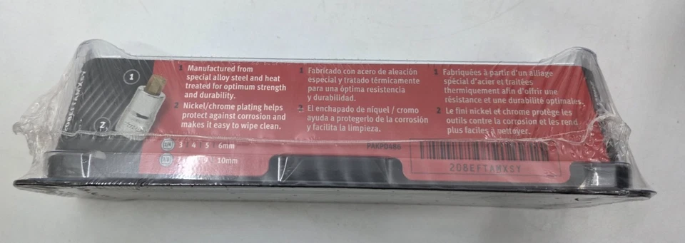 Snap-On 208EFTAMXSY 8-Piece Metric Stubby Hex Head Socket Driver Set - Image 2 of 4