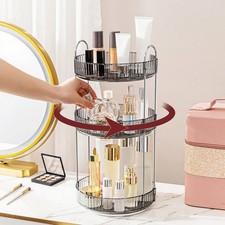 360  Rotating Makeup Organizer, Bathroom Make Up Spinning Holder Rack, Large ...