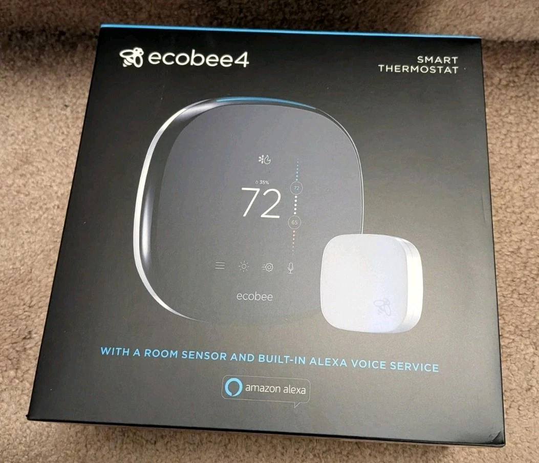 Ecobee 4 Smart Thermostat Black EB-STATE4-01 G