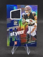 2023 Donruss Optic Chase Brown First Year Fresh RC Jersey Blue Hyper #FYF-CB