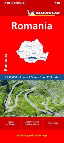 Romania - Michelin National Map 738: Straßen- und Tourismuskarte 1:750.000 - Image 2