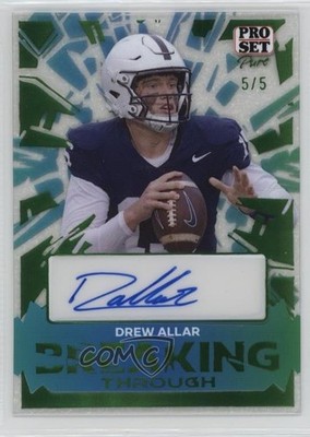 2024 Leaf Pro Set Pure Stardust Green Spectrum 5/5 Drew Allar #BT-DA1 Auto 0e6p