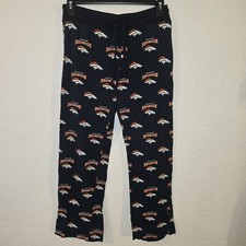 NFL Team Apparel Denver Broncos Cotton Pajama Lounge Sleepwear Pants Medium logo