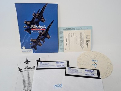 5.25 disk Blue Angels Formation Flight Simulation Accolade  IBM PC Tandy 1989
