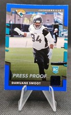 2017 Donruss Press Proofs Blue #373 Dawuane Smoot Rookie RC Jaguars Card