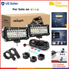 LED Light Bars 6.5 Inch Waterproof Combo Beam Off Road 120W Bright 2PCS