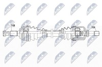 Nty Antriebswelle Links, Vorderachse U.A. FüR CitroËN, Peugeot, Toyota