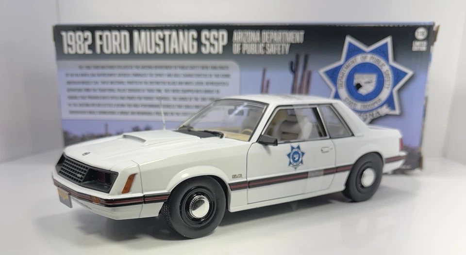 Greenlight 1/18 Scale 1982 FORD MUSTANG SSP “Arizona Department Of Public Safety - Image 2 of 4